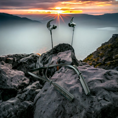 QPG STORE Rokerz 235 Pro Wireless Bluetooth Neckband(0.2253 Bluetooth(Black, In the Ear)