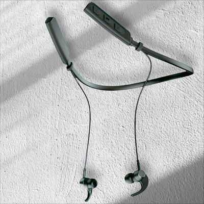 QPG STORE Rokerz 235 Pro Wireless Bluetooth Neckband(0.2121 Bluetooth(Black, In the Ear)