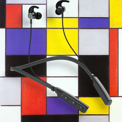QPG STORE Rokerz 235 Pro Wireless Bluetooth Neckband(0.845 Bluetooth(Black, In the Ear)
