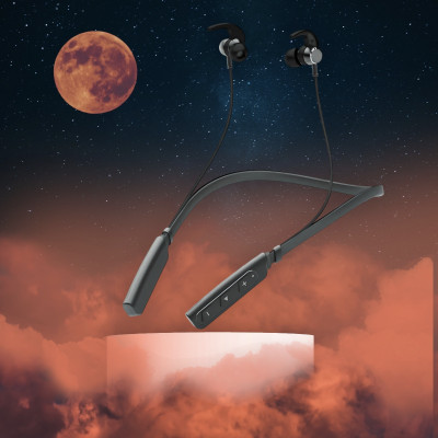 QPG STORE Rokerz 235 Pro Wireless Bluetooth Neckband(0.247 Bluetooth(Black, In the Ear)