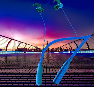 GPQ STORE Rokerz 235 Pro Wireless Bluetooth Neckband(0B.852 Bluetooth(Blue, In the Ear)