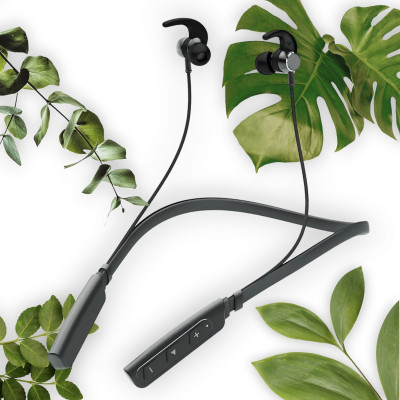 GPQ STORE Rokerz 235 Pro Wireless Bluetooth Neckband(0.1784 Bluetooth(Black, In the Ear)