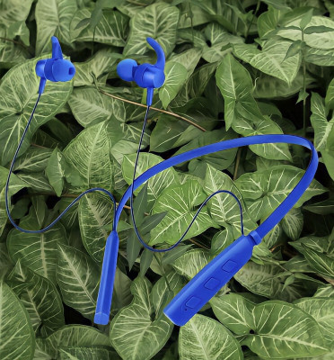 GPQ STORE Rokrz 235 Pro Wireless Bluetooth Neckband(B.0.190 Bluetooth(Blue, In the Ear)