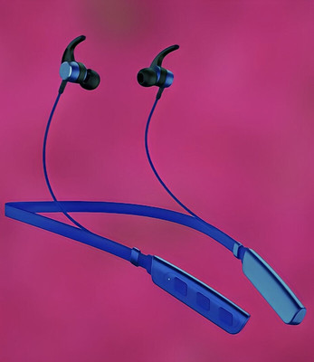 GPQ STORE Rokerz 235 Pro Wireless Bluetooth Neckband(B.0.381 Bluetooth(Blue, In the Ear)