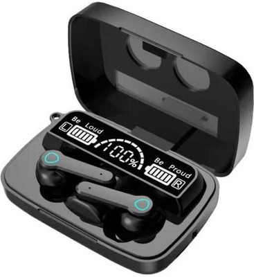 Jeevan Jyoti Agency Latest M19 wireless Audio music earbuds with power bank LED Digital display Bluetooth Headset(Black, True Wireless)