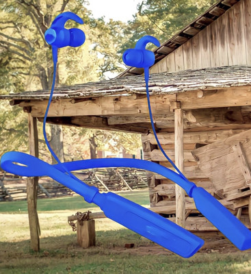 QPG STORE Rokerz 235 Pro Wireless Bluetooth Neckband(0B.428 Bluetooth(Blue, In the Ear)
