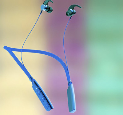 QPG STORE Rokerz 235 Pro Wireless Bluetooth Neckband(0B.221 Bluetooth(Blue, In the Ear)
