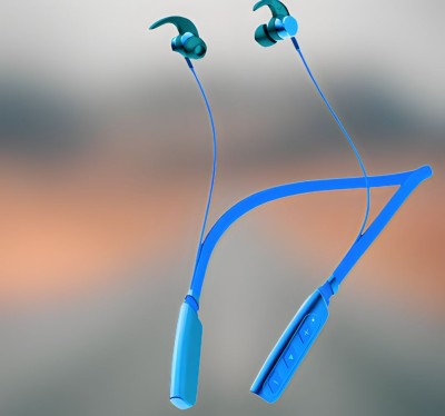 QPG STORE Rokerz 235 Pro Wireless Bluetooth Neckband(0B.36 Bluetooth Headset(Blue, In the Ear)