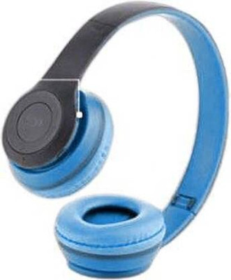 BAGATELLE Beast Bluetooth Headphones Upto 24Hrs Playback,Integrated Control & Dual Modes Bluetooth Gaming(Blue, On the Ear)