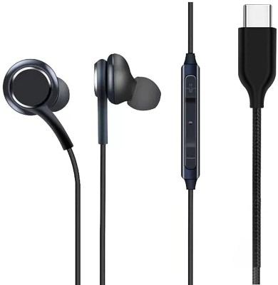 RALGAUT AKG Type C Wired Earphone Wired Headset(Black, In the Ear)