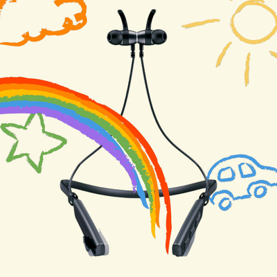 GPQ STORE Rokerz 235 Pro Wireless Bluetooth Neckband(0.1256 Bluetooth(Black, In the Ear)