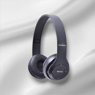 house of common Wireless Headphones with Aux Support and Multi-Point Connection_AD Bluetooth & Wired(Black, On the Ear)