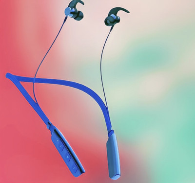 GPQ STORE Rokerz 235 Pro Wireless Bluetooth Neckband(0B.875 Bluetooth(Blue, In the Ear)