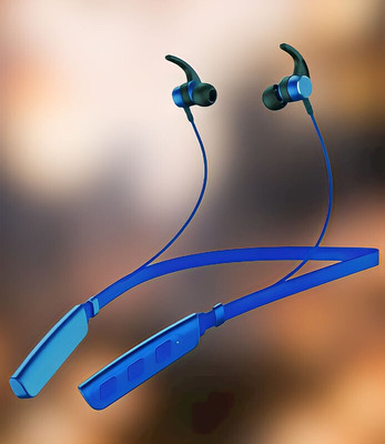 GPQ STORE Rokerz 235 Pro Wireless Bluetooth Neckband(B.0.504 Bluetooth(Blue, In the Ear)