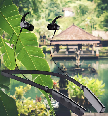 GPQ STORE 235 Pro Wireless Bluetooth Neckband(0.85 Bluetooth(Black, In the Ear)