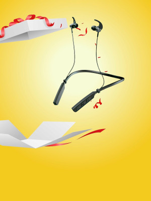 GPQ STORE Rokerz 235 Pro Wireless Bluetooth Neckband(0.2332 Bluetooth(Black, In the Ear)