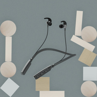 QPG STORE Rokerz 235 Pro Wireless Bluetooth Neckband(0.411 Bluetooth(Black, In the Ear)