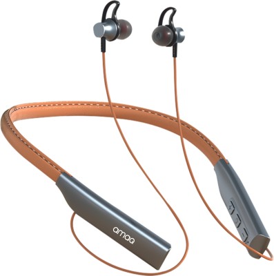 amaq INDAK Bluetooth Headset(Brown, On the Ear)