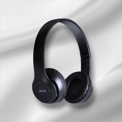 TWS Rich Sound Headphones, Featuring Mic & Long-Lasting Power Source_TN Bluetooth & Wired(Black, On the Ear)