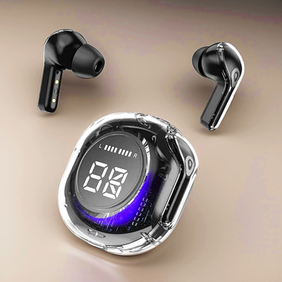 Clairbell UltraPods Pro TWS Earbud, Bluetooth Earbuds with Display, Transparent 14 Bluetooth(Multicolor, In the Ear)