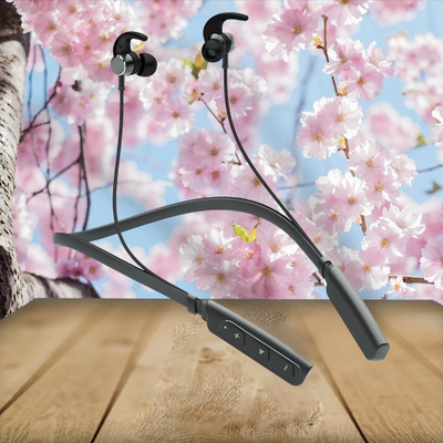 GPQ STORE Rokerz 235 Pro Wireless Bluetooth Neckband(0.647 Bluetooth(Black, In the Ear)