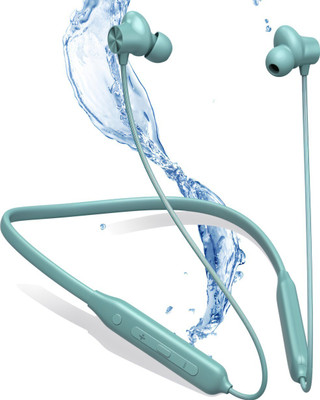 Amola T60 Bullets Wireless Z Bass Edition Neckband headphone with 40 hr playtime Bluetooth Headset(Grand, Green, In the Ear)