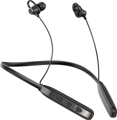 Seashot Neckband Bluetooth in Ear Wireless Earphones with Mic Black Bluetooth(Black, True Wireless)