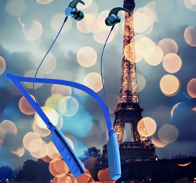 GPQ STORE Rokerz 235 Pro Wireless Bluetooth Neckband(0B.808 Bluetooth(Blue, In the Ear)