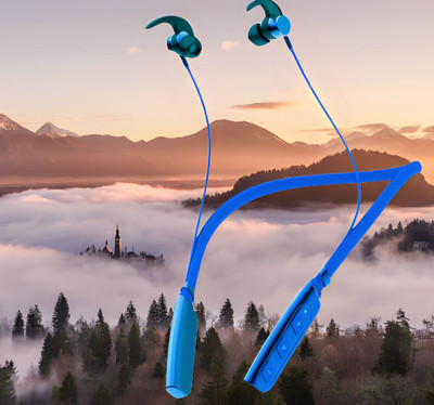 QPG STORE Rokerz 235 Pro Wireless Bluetooth Neckband(0B.92 Bluetooth(Blue, In the Ear)