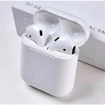 LAXMI Gold Premium i12 Twins Bluetooth Headset Wireless Earbuds charging case Bluetooth Headset(White, True Wireless)