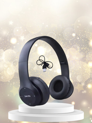 house of common Bluetooth Foldable Headphones for Gaming with HD Sound and Mic_YX Bluetooth & Wired(Black, On the Ear)