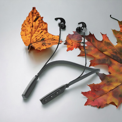 QPG STORE Rokerz 235 Pro Wireless Bluetooth Neckband(0.398 Bluetooth(Black, In the Ear)