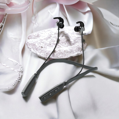 QPG STORE Rokerz 235 Pro Wireless Bluetooth Neckband(0.166 Bluetooth(Black, In the Ear)