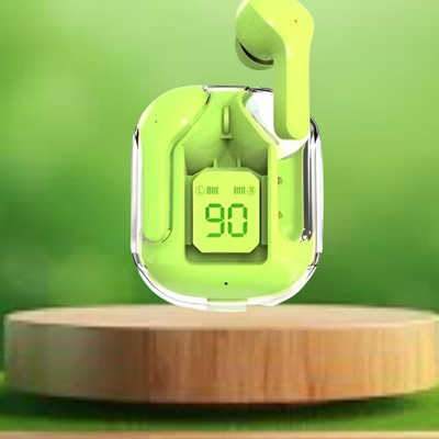 GUGGU Earbuds Max UltraPods Transparent Charging Case With LED Digital Display B288 Bluetooth(Multicolor, In the Ear)