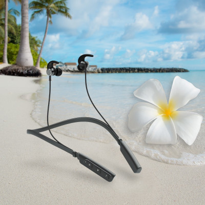QPG STORE Rokerz 235 Pro Wireless Bluetooth Neckband(0.1126 Bluetooth(Black, In the Ear)