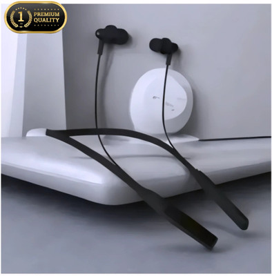 AIZINA Long-Lasting Battery Bluetooth Neckband with Bass Boost and HD Audio_WH Bluetooth & Wired(Multicolor, In the Ear)