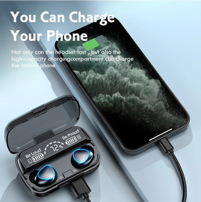 ROAR AO_483A_TWS M10 BLUETOOTH 5.1 CHARGING BOX WIRELESS EARDBUD STEREO SOUND Bluetooth(Black, True Wireless)