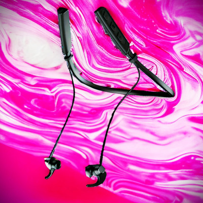 QPG STORE Rokerz 235 Pro Wireless Bluetooth Neckband(0.2002 Bluetooth(Black, In the Ear)