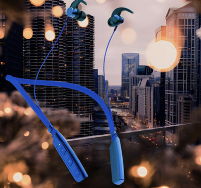QPG STORE Rokerz 235 Pro Wireless Bluetooth Neckband(0B.215 Bluetooth(Blue, In the Ear)