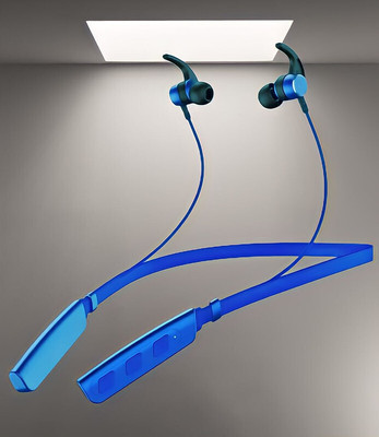 GPQ STORE Rokerz 235 Pro Wireless Bluetooth Neckband(B.0.456 Bluetooth(Blue, In the Ear)