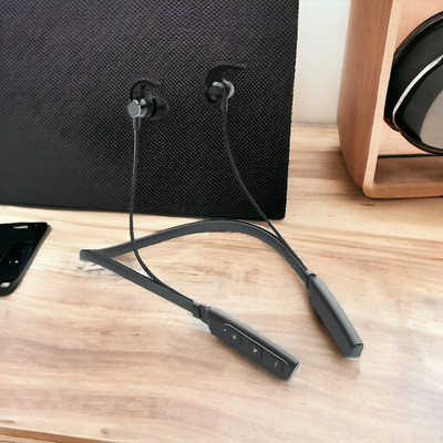 GPQ STORE Rokerz 235 Pro Wireless Bluetooth Neckband(0.857 Bluetooth(Black, In the Ear)