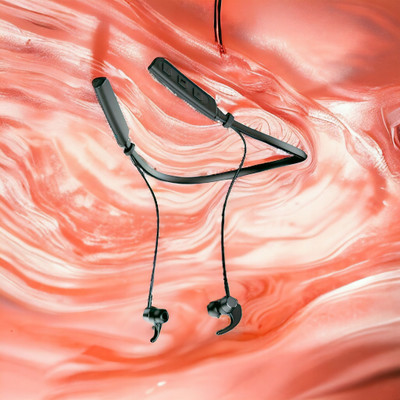 QPG STORE Rokerz 235 Pro Wireless Bluetooth Neckband(0.2041 Bluetooth(Black, In the Ear)
