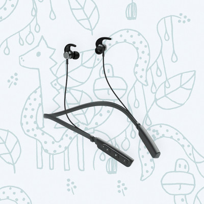 QPG STORE Rokerz 235 Pro Wireless Bluetooth Neckband(0.1187 Bluetooth(Black, In the Ear)