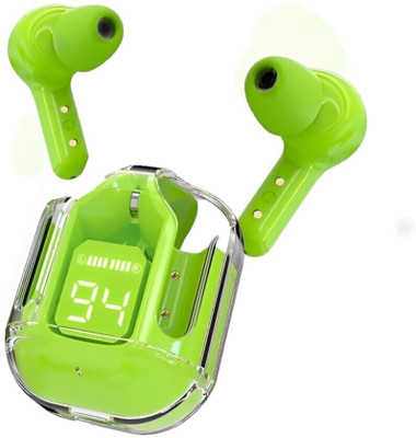 Psithurism Ultrapods AI Calling Air buds Neckband TWS Earbuds ASAP Charge Headphone Bluetooth(Pear Green, True Wireless)