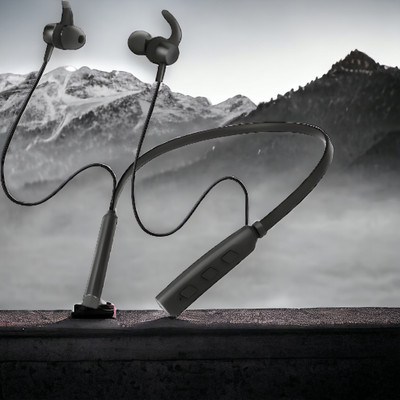 GPQ STORE Rokerz 235 Pro Wireless Bluetooth Neckband(0.4159 Bluetooth(Black, In the Ear)