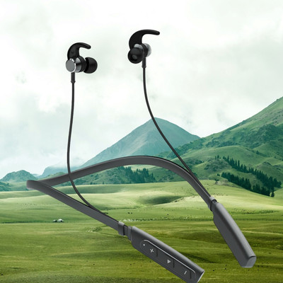 GPQ STORE Rokerz 235 Pro Wireless Bluetooth Neckband(0.792 Bluetooth(Black, In the Ear)