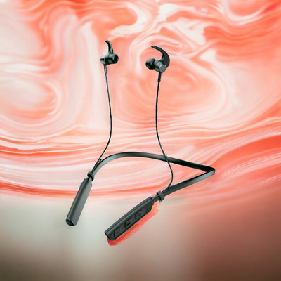 QPG STORE Rokerz 235 Pro Wireless Bluetooth Neckband(0.1667 Bluetooth(Black, In the Ear)