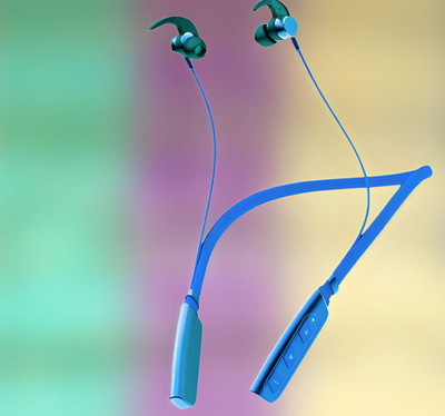 QPG STORE Rokerz 235 Pro Wireless Bluetooth Neckband(0B.176 Bluetooth(Blue, In the Ear)