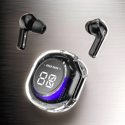 GUGGU UltraPods Pro TWS Earbud, Bluetooth Earbuds with Display, Transparent 69 Bluetooth(Multicolor, In the Ear)