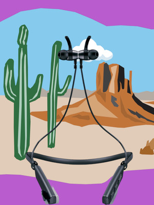 GPQ STORE Rokerz 235 Pro Wireless Bluetooth Neckband(0.1247 Bluetooth(Black, In the Ear)